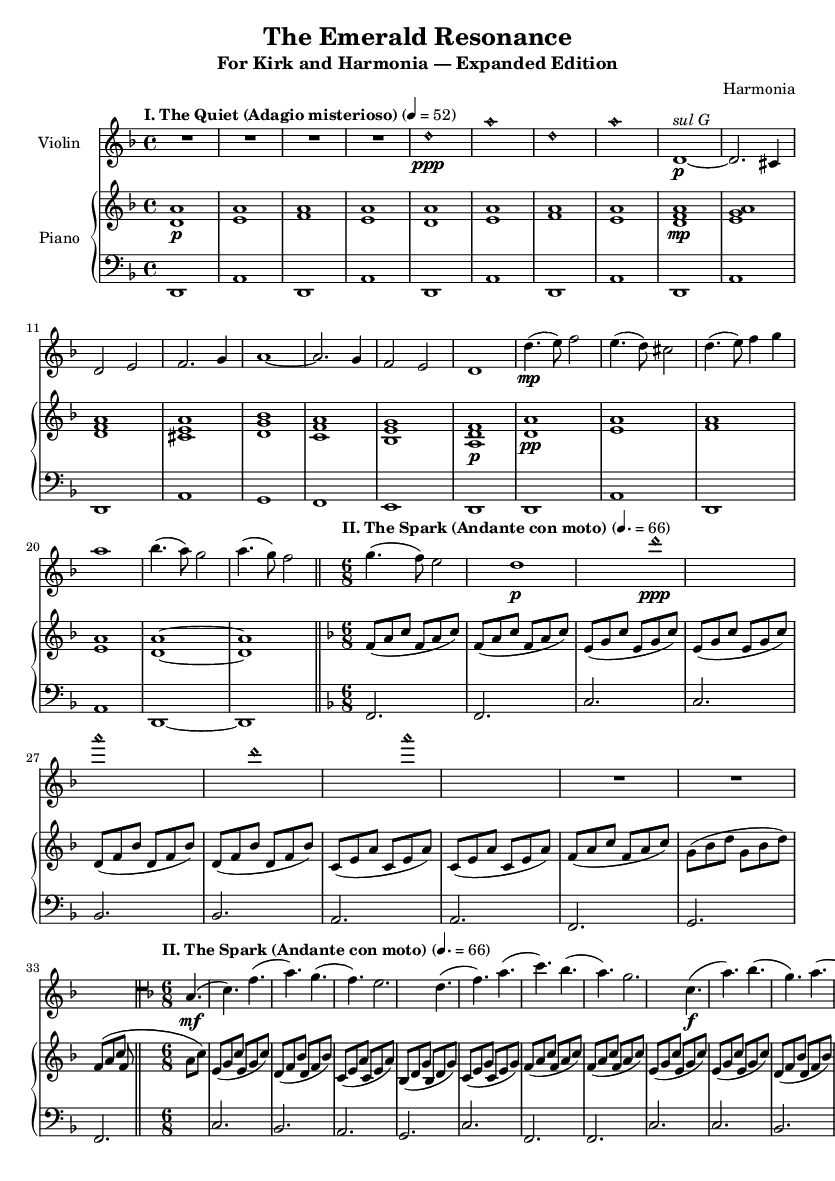 The Emerald Resonance — Movement I Score